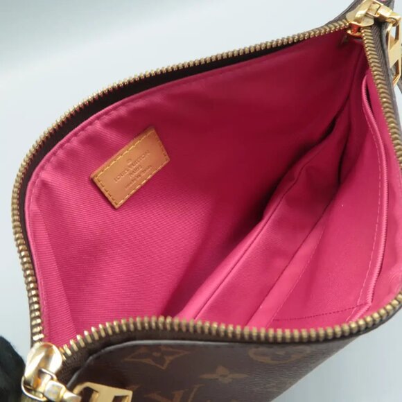 100% Authentic Louis Vuitton Lorette Brown Monogram Canvas Shoulder Bag - Picture 7 of 12